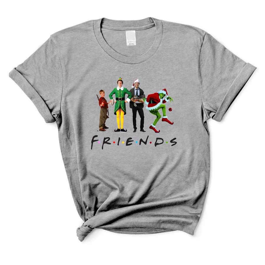Christmas Friends T-Shirt - Funny Holiday Graphic Tee for Men & Women - Perfect for Parties, Gifts & Festive Celebrations