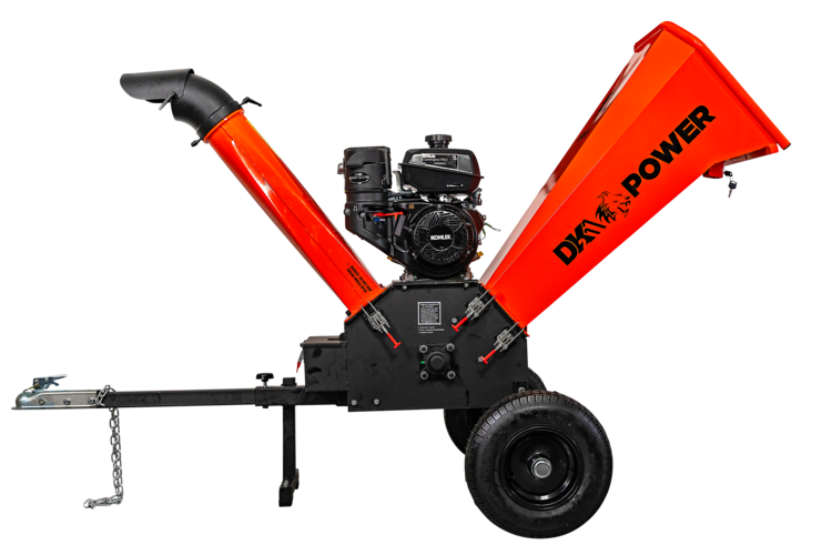 DK2 OPC506 429cc 14HP Kohler CH440 Engine 6 Cyclonic Chipper Shredder - Heavy Duty Yard Waste Mulcher for Leaves, Branches & Garden Debris - Perfect for Landscaping, Composting & Property Maintenance