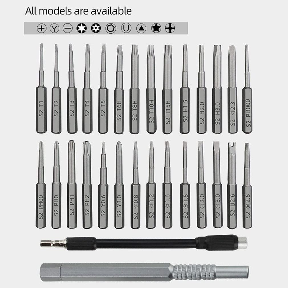 Precision Screwdriver Set 30 in 1 - Professional Electronic Repair Tool Kit with Mini Screwdrivers for iPhone, MacBook, Smartwatch, Laptop, PC, Gaming Console & Home DIY - Perfect for Tech Repairs, Jewelry Fixing & Small Appliance Maintenance