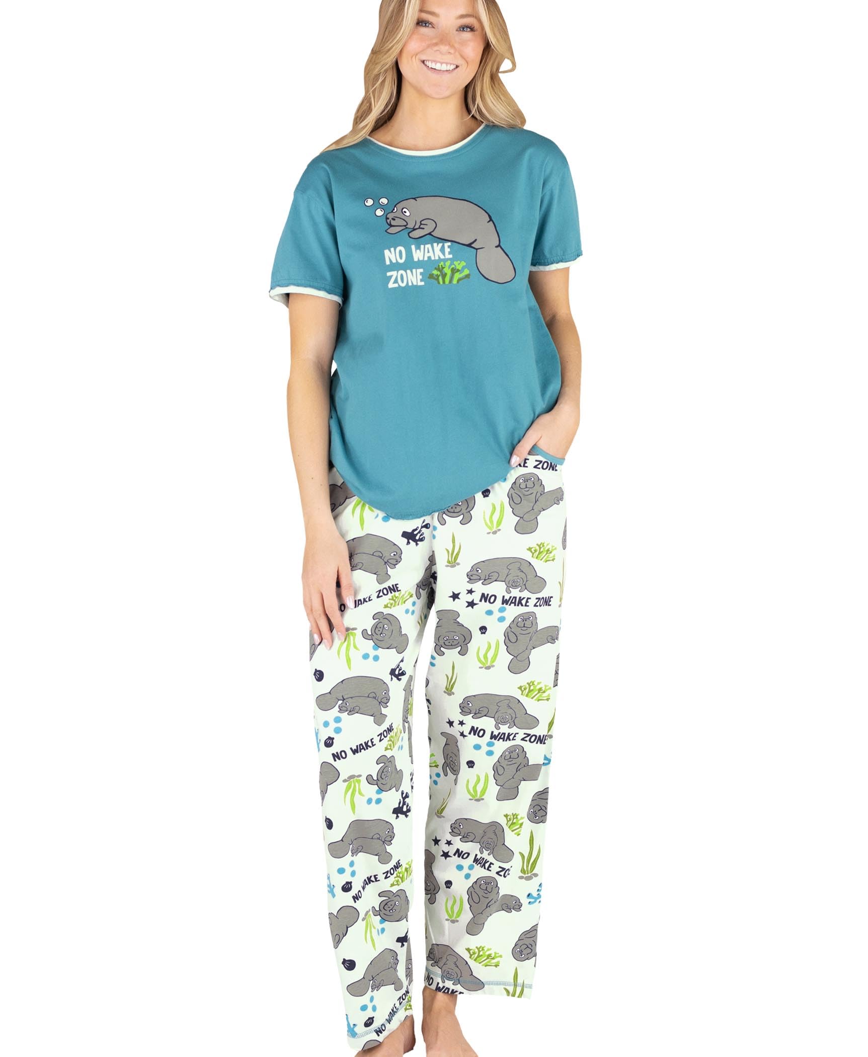 Lazy One Women's Pajama Set - Soft Short Sleeve Sleepwear with Cute Prints & Relaxed Fit for Comfortable Lounge & Sleep | Perfect for Nighttime Relaxation, Weekend Lounging & Cozy Home Wear