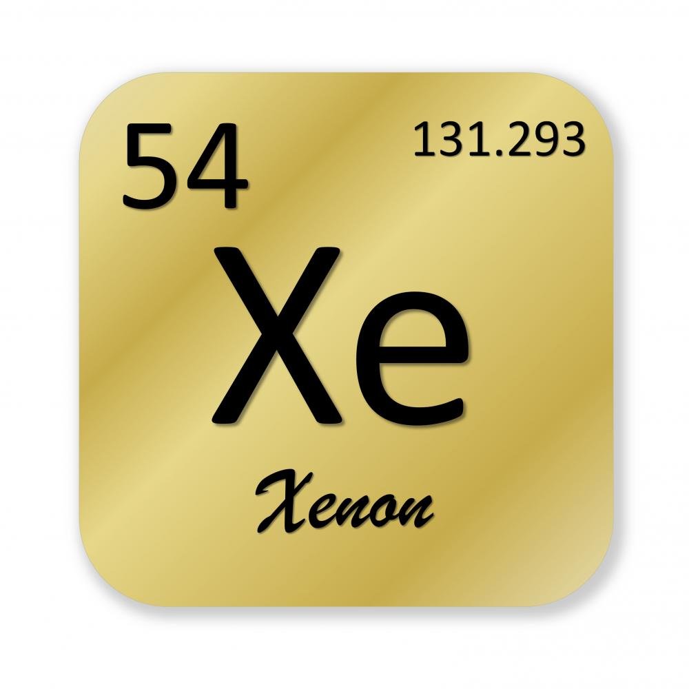 Xenon Element Peel and Stick Wall Decal - 18x18 Inches Removable Wall Sticker for Home & Office Decor | Science Themed Room, Kids Bedroom, Classroom Decoration