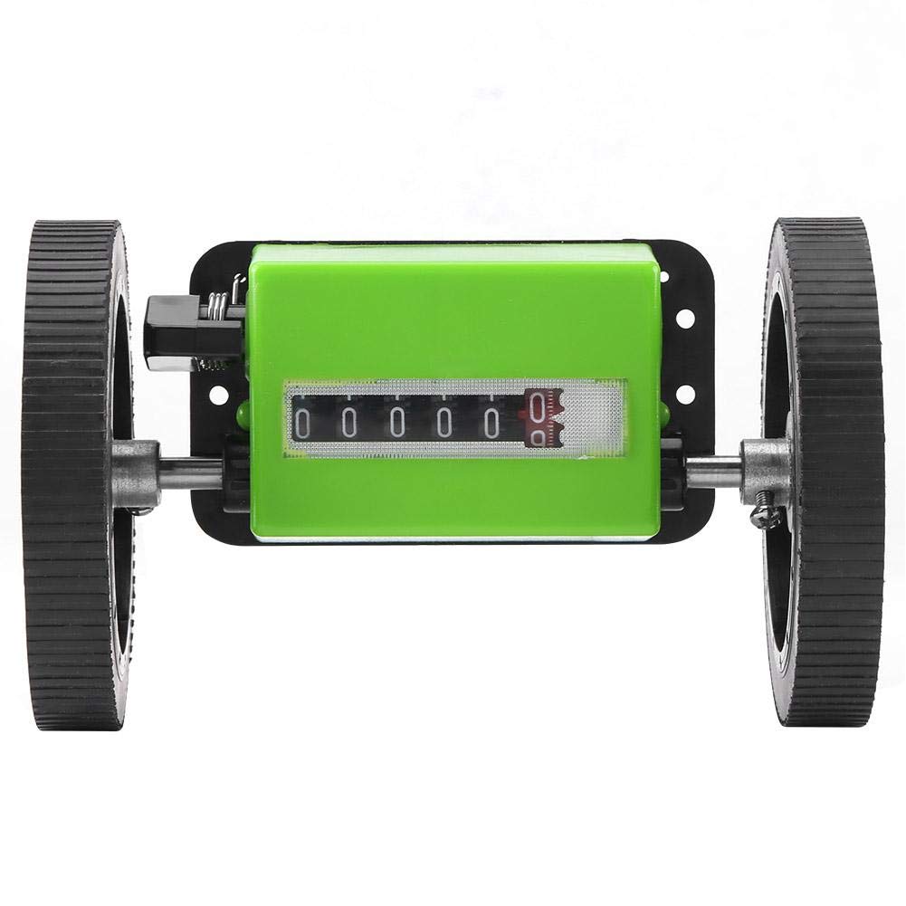 **Mechanical Meter Counter Wheel - 1Pc Green Length Measuring Tool for DIY, Construction & Fabric Projects | Accurate Distance Measurement for Sewing, Landscaping & Crafting**