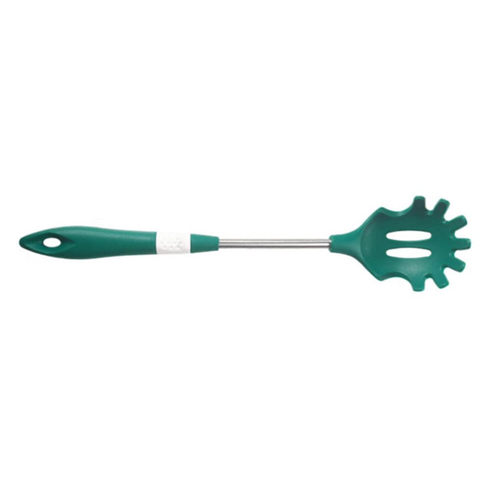 **Heat-Resistant Silicone Spaghetti Pasta Server Spoon - Long Handle Reusable Noodle Strainer & Kitchen Utensil for Easy Pasta Serving & Cooking**    *(Perfect for Italian Dishes, Family Dinners, and Restaurant-Style Meal Prep at Home)*