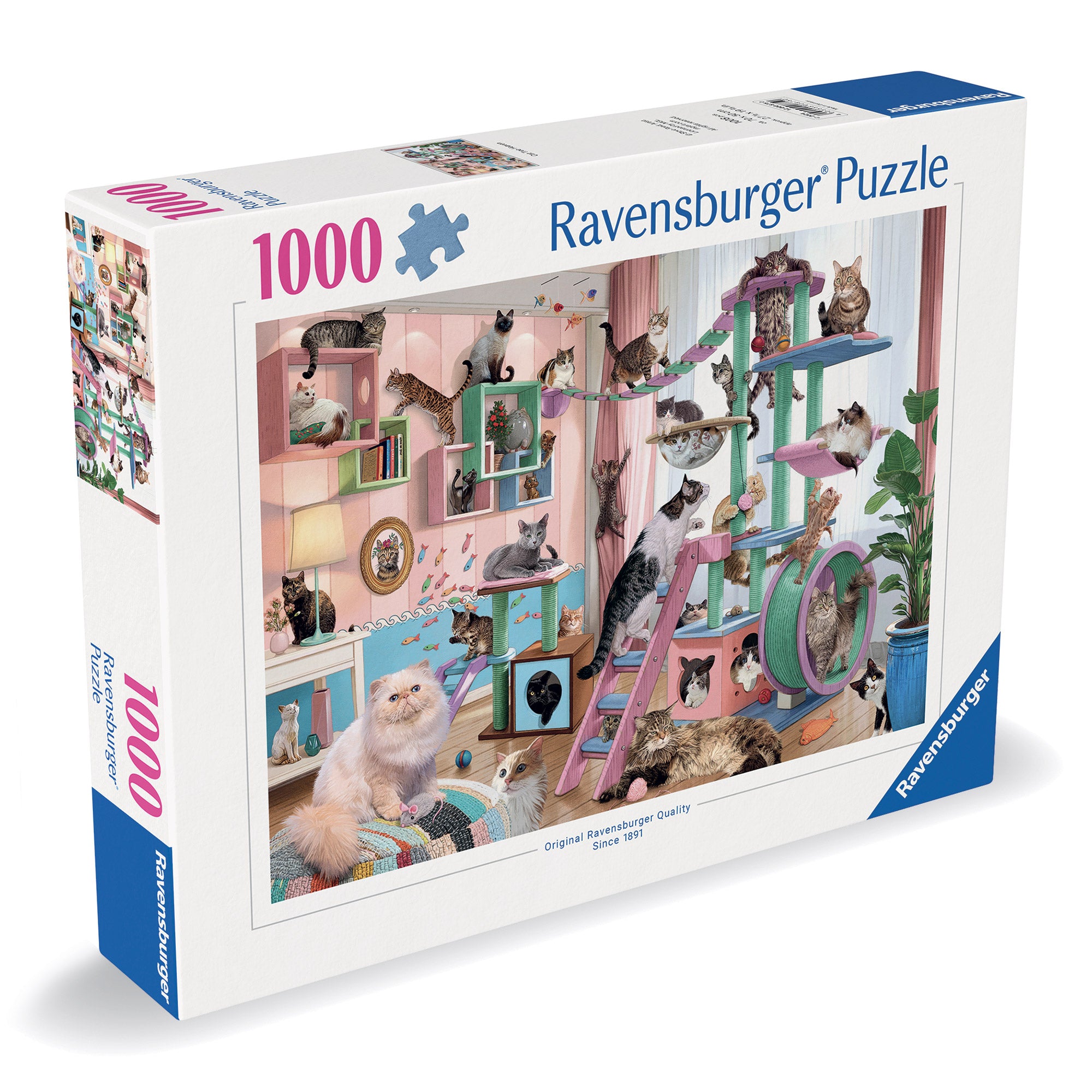 1000-Piece Adult Puzzle - Cat Tree Heaven | Challenging Jigsaw Puzzle for Adults & Teens | Perfect for Relaxation & Family Game Night