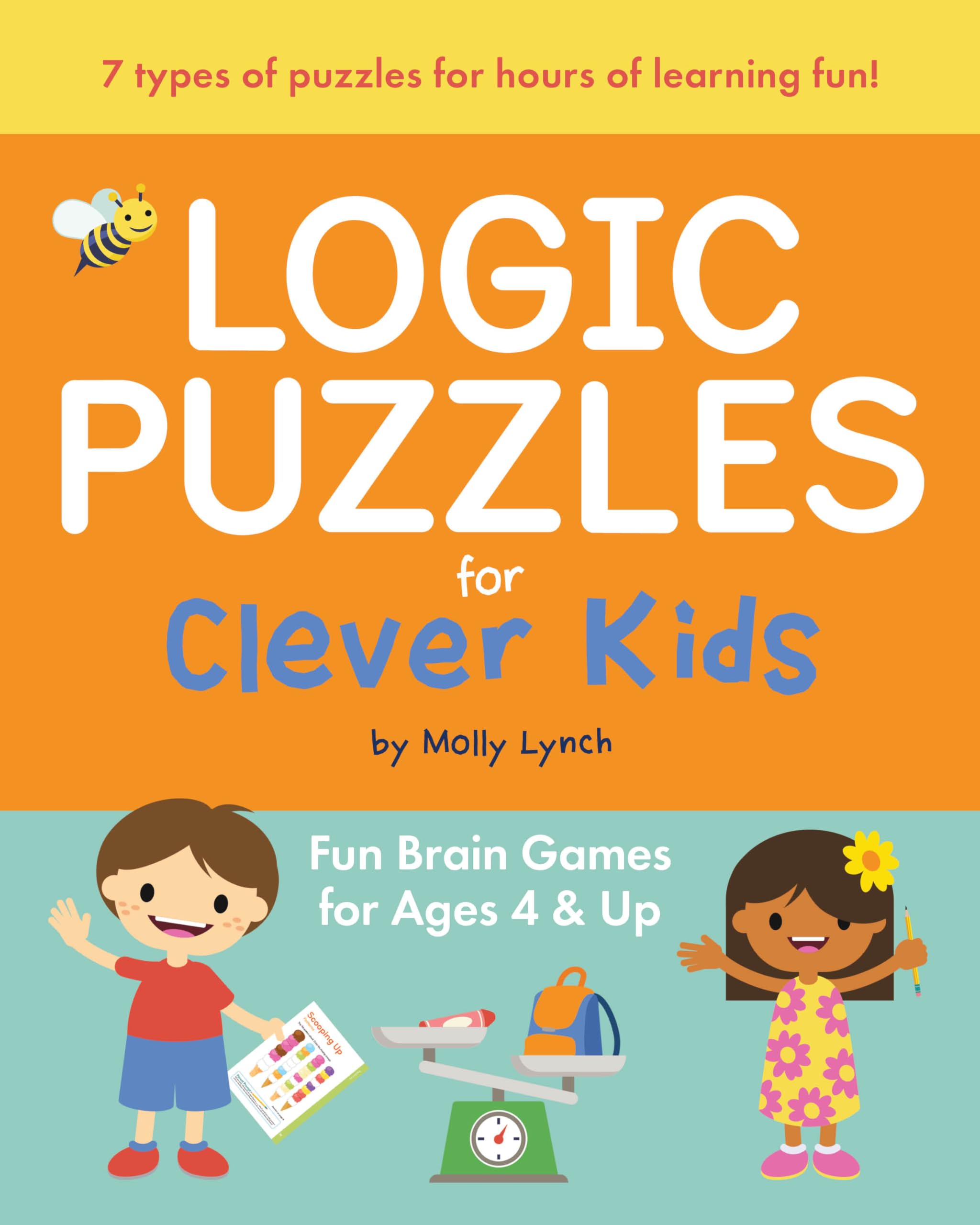 Logic Puzzles for Clever Kids: Fun Brain Games for Ages 4 & Up - Perfect for Family Game Nights and Classroom Activities