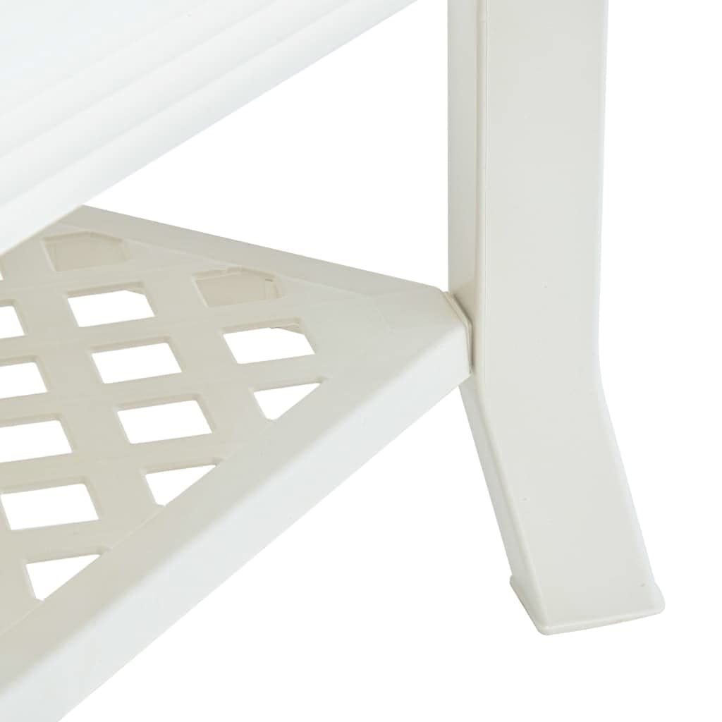 Modern White Plastic Coffee Table 35.4