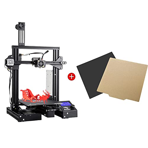 Creality Ender 3 Pro 3D Printer with PEI Magnetic Flexible Frosted Heated Bed (235x235mm) - Perfect for Home DIY, Prototyping & Hobbyist 3D Printing Projects