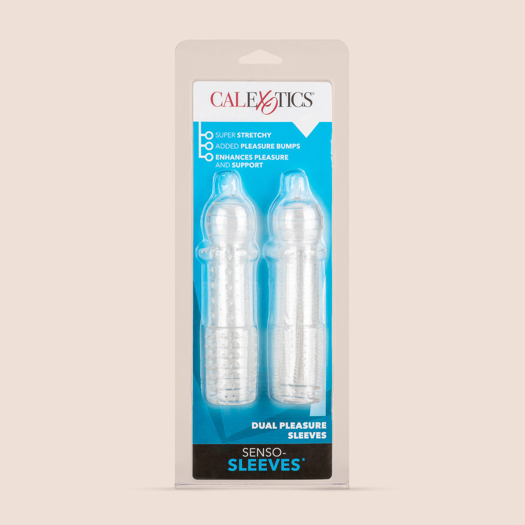 Senso® Dual Pleasure Sleeves for Men - Enhanced Stimulation & Pleasure | Perfect for Couples Play & Solo Use
