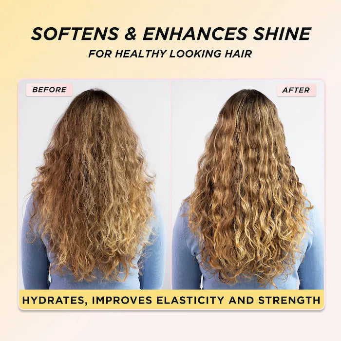 Gisou Honey Infused Leave-In Conditioner for Hydrated & Shiny Hair - Perfect for Dry, Damaged & Frizzy Hair Care Routine