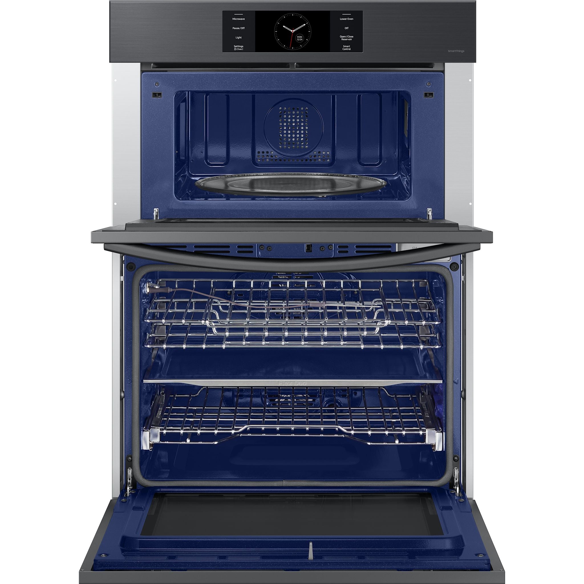 Samsung NQ70CG700D 30-Inch Smart Microwave & Wall Oven Combo - Matte Black Stainless Steel | Built-in Kitchen Appliance for Modern Homes | Perfect for Baking, Roasting & Quick Meals