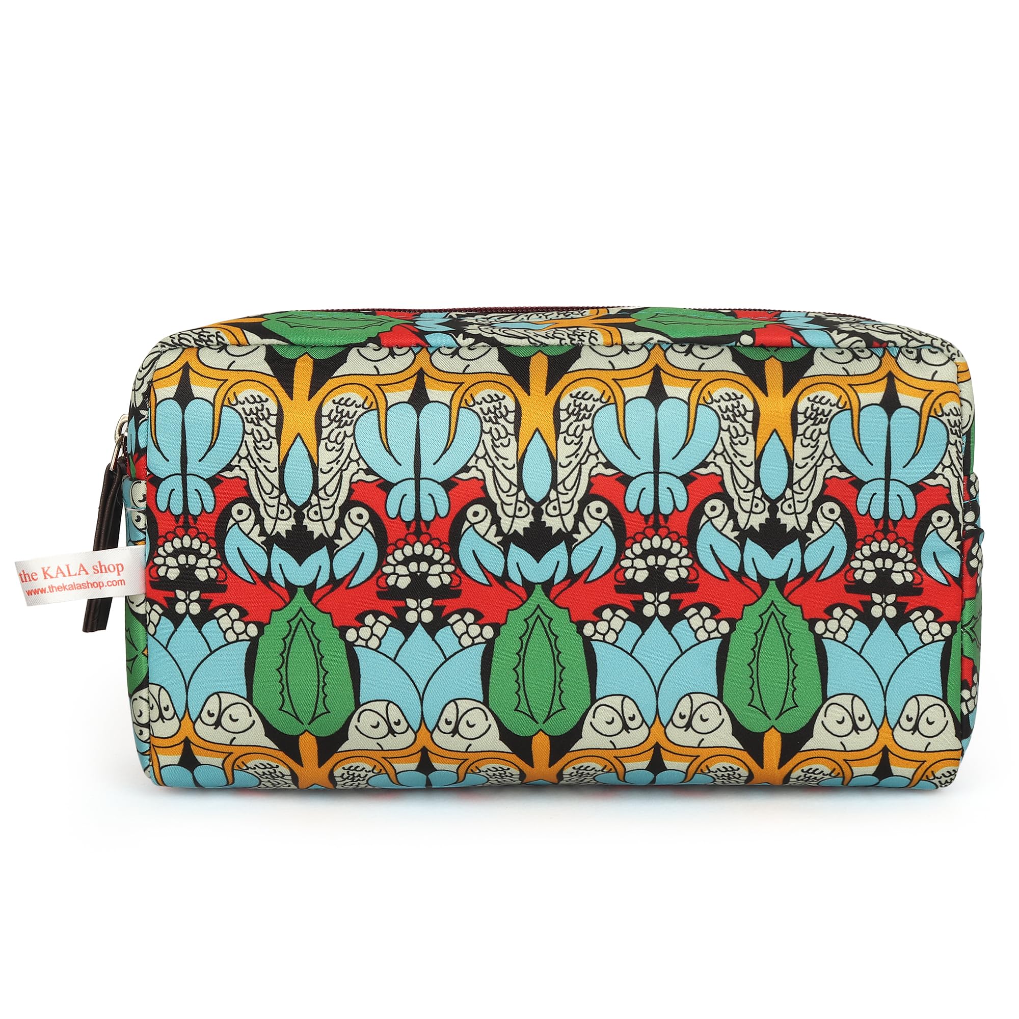 THE KALA SHOP Women's Makeup Pouch - Owl Print Cosmetic Bag for Travel, Storage & Organization | Perfect for Toiletries, Jewelry & Accessories