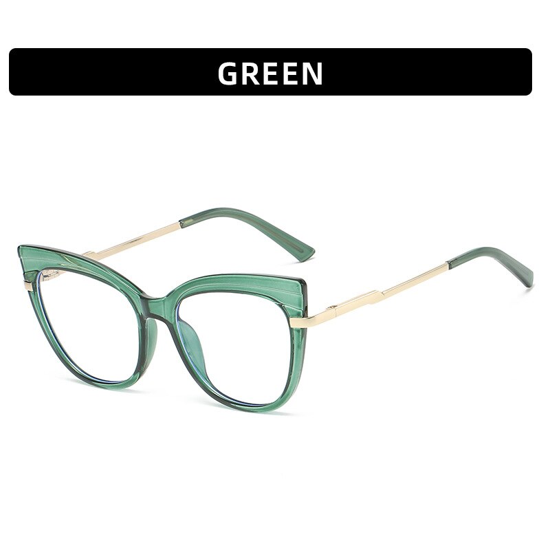 CCspace Women's Full Rim Square Cat Eye Titanium Eyeglasses Frame - Lightweight & Durable TR90 Material (Style 56148) for Work, Reading & Fashion Accessories