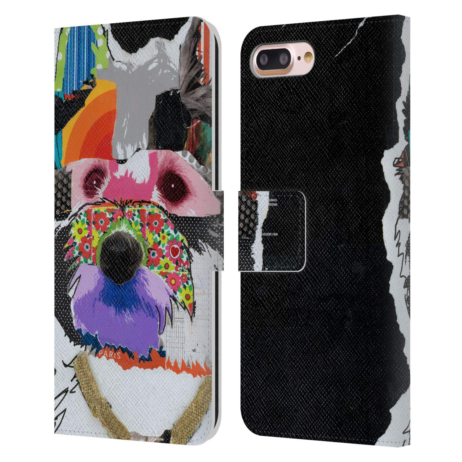 Officially Licensed Michel Keck Westie Dogs Leather Wallet Case for iPhone 7 Plus/8 Plus - Stylish Protective Cover with Card Slots | Perfect for Dog Lovers & Everyday Use