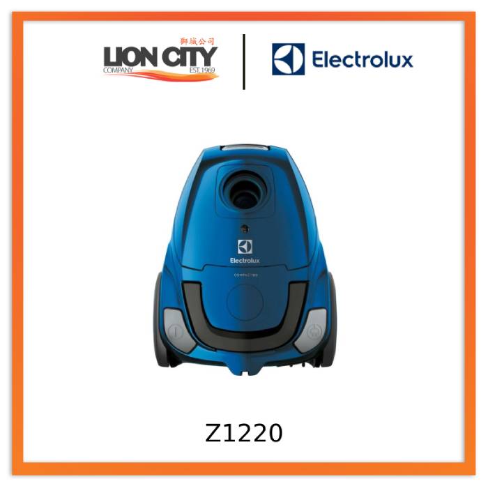 Electrolux Z1220 CompactGO Bagged Vacuum Cleaner - Powerful Lightweight Upright Vacuum for Pet Hair, Hardwood Floors & Carpets | Ideal for Home, Office & Apartment Cleaning
