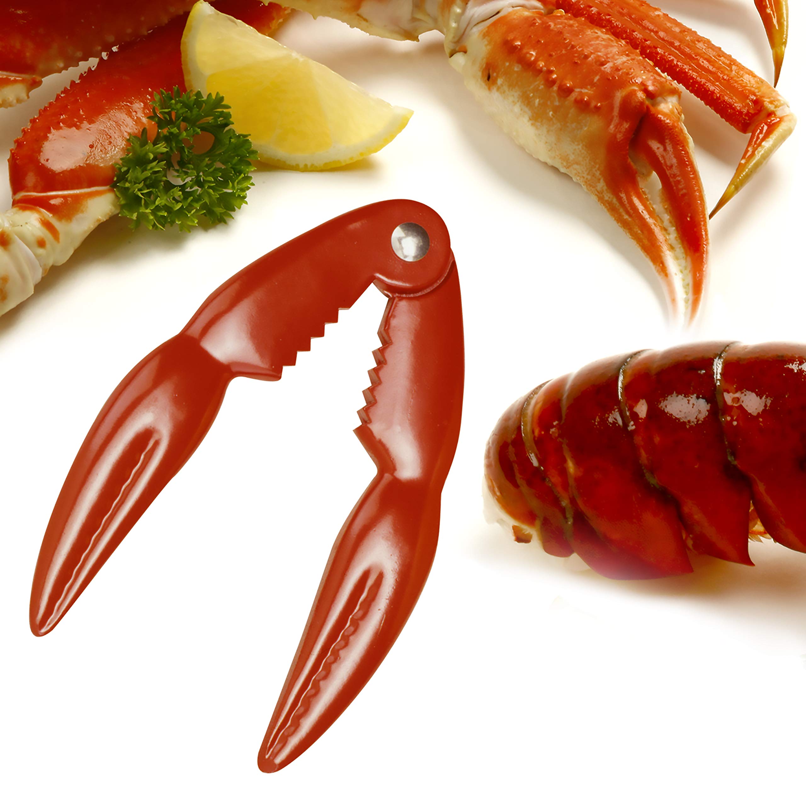 Norpro Red Lobster Cracker - Premium Stainless Steel Seafood Cracker Tool for Crab, Lobster & Shellfish - Perfect for Seafood Lovers, Restaurants & Home Cooking