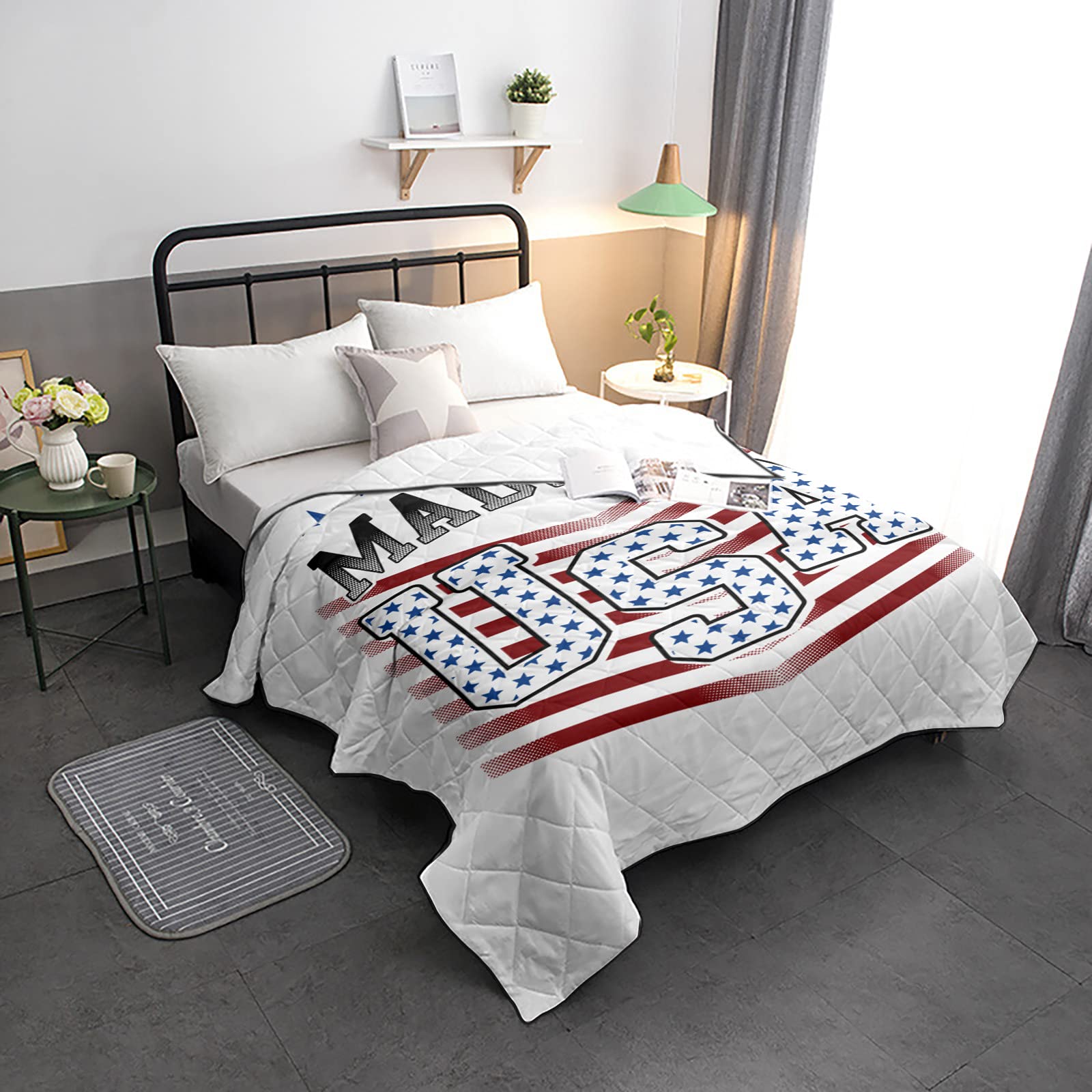 Premium California King Size Cooling Comforter - Ultra Soft Lightweight Quilted Duvet Insert, All Season Down Alternative Bedding, Made in USA | Perfect for Hot Sleepers & Year-Round Comfort in Master Bedrooms