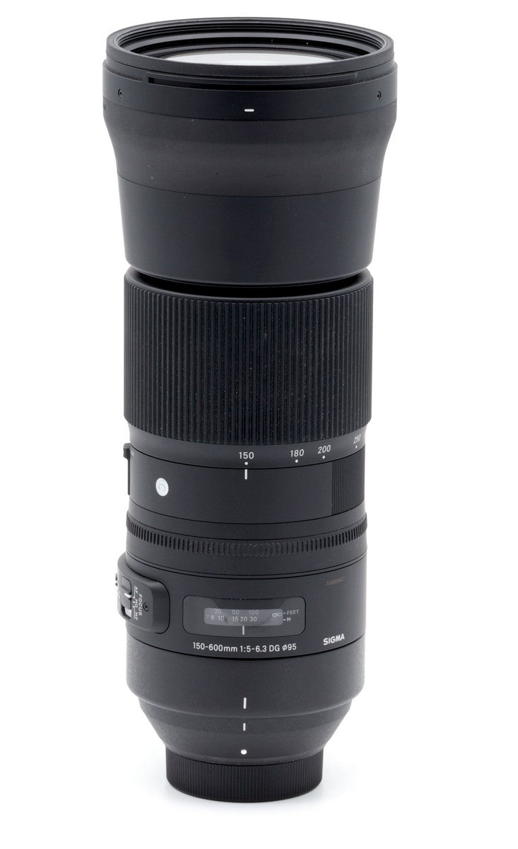 Used Sigma 150-600mm f/5-6.3 DG OS HSM Lens for Nikon F Mount - Perfect for Wildlife, Sports & Telephoto Photography