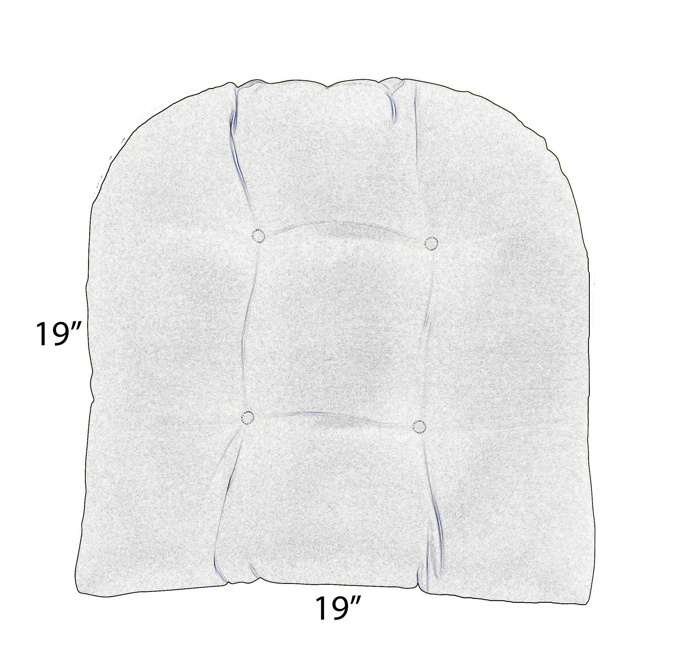 RSH DECOR Sunbrella Indoor/Outdoor 2-Pack Wicker Patio Chair Cushions - Water-Resistant Seat Pillows with UV Protection (Canvas Rust) - Perfect for Poolside, Garden & Patio Furniture