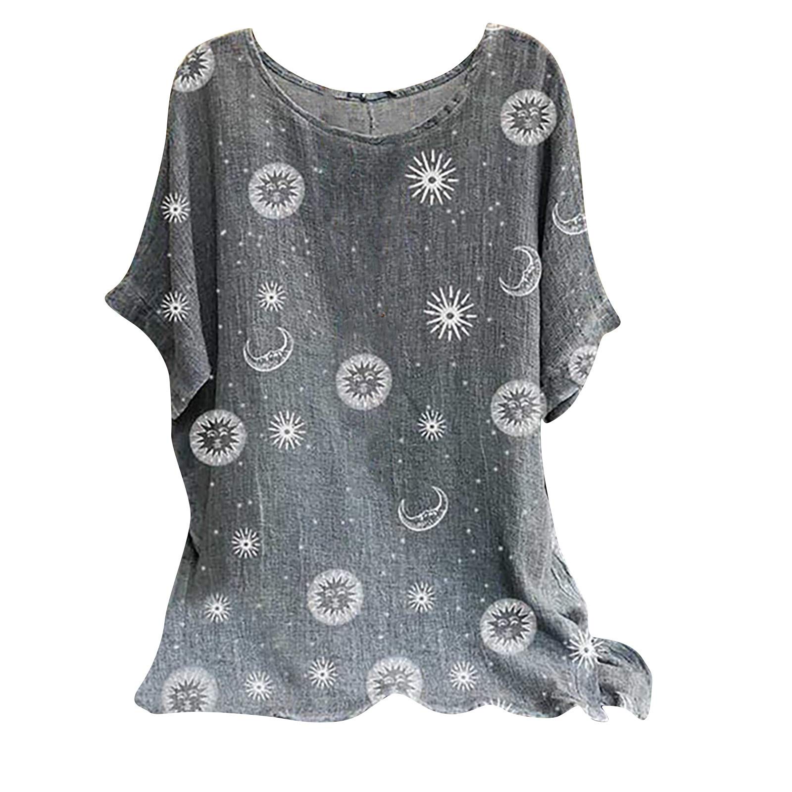 Women's Short Sleeve Casual T-Shirt - Stylish Loose Fit Basic Blouse Top for Everyday Wear, Work & Outings