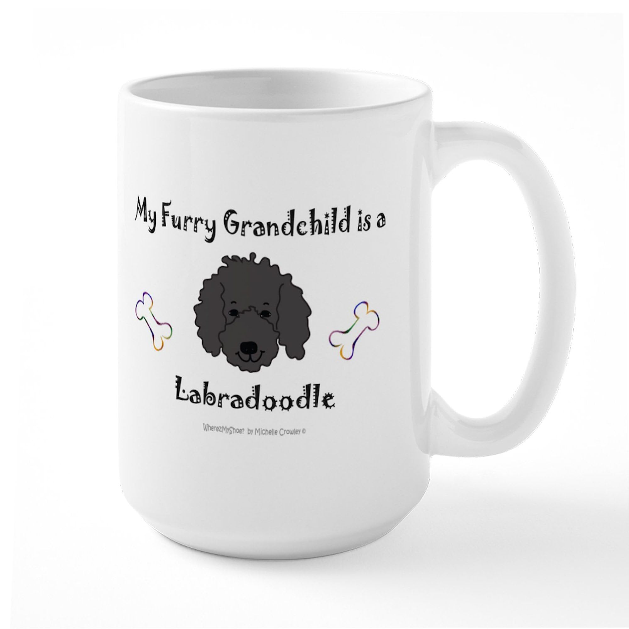 Labradoodle Gifts Large Coffee Mug - 15 oz White Ceramic Cup for Tea & Hot Drinks - Perfect for Dog Lovers, Pet Owners & Coffee Enthusiasts at Home or Office