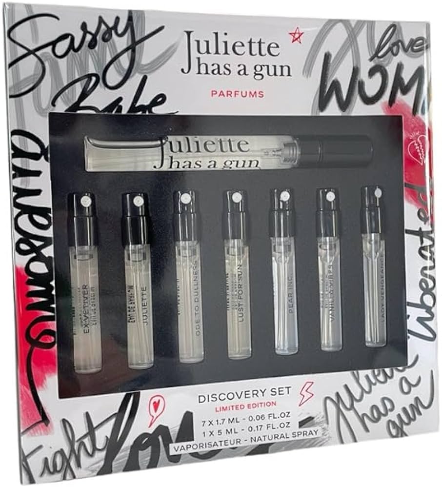 Juliette Has A Gun Ex Vetiver Discovery Set - Perfume Sampler for Women & Men, Luxury Fragrance Gift Set - Perfect for Travel, Date Night & Special Occasions