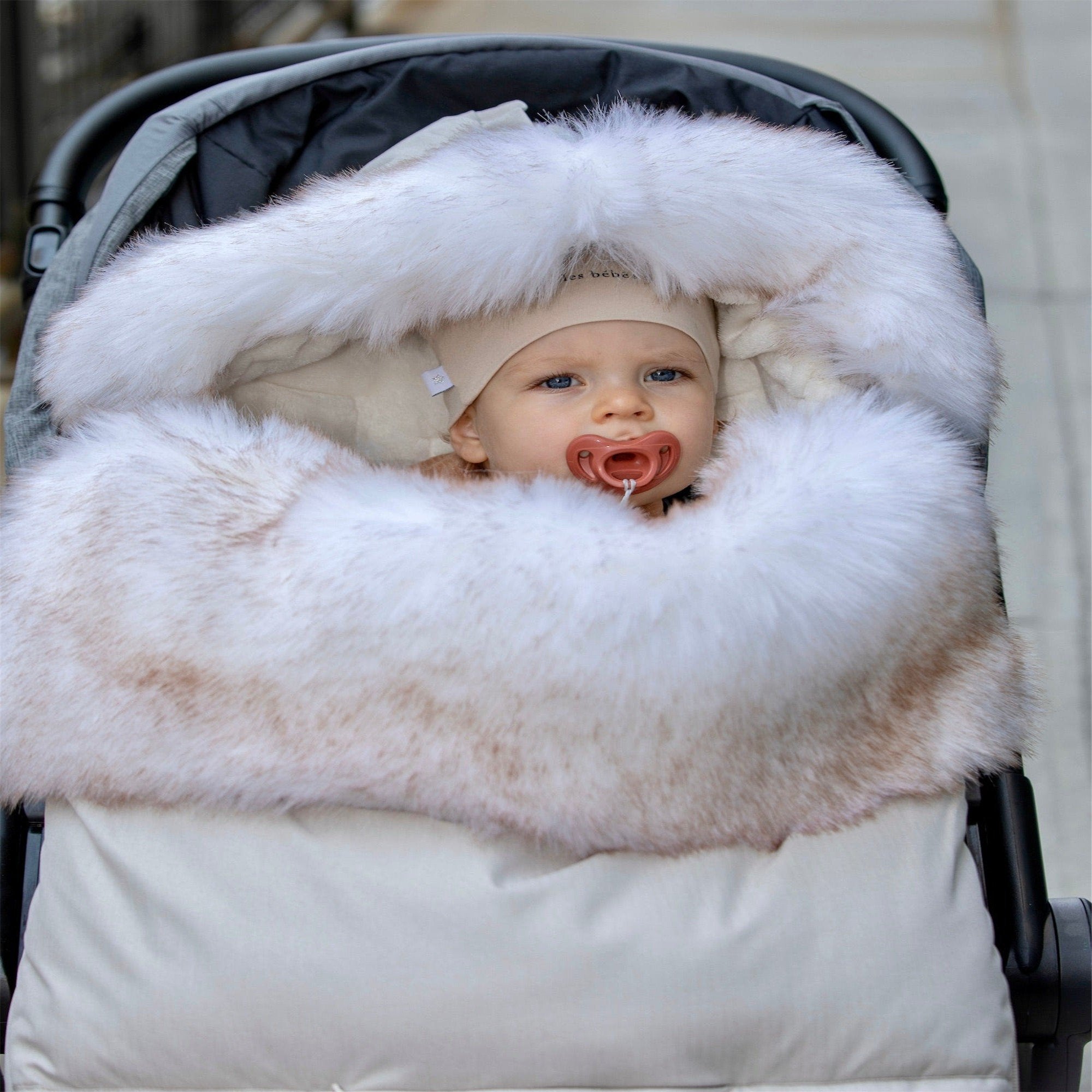 7AM Enfant PlushPOD Tundra - Premium Baby Travel Blanket & Stroller Liner for Cozy Naps On-The-Go - Perfect for Car Seats, Strollers, and Airplane Travel
