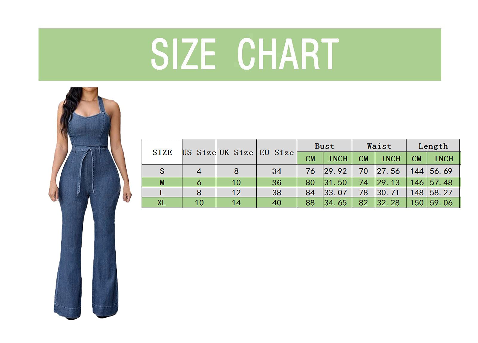 Women's Denim Jumpsuit - Sleeveless Casual Romper with Adjustable Belt, Slim Fit & Wide Leg Design for Summer Outfits | Perfect for Beach, Parties, and Everyday Wear