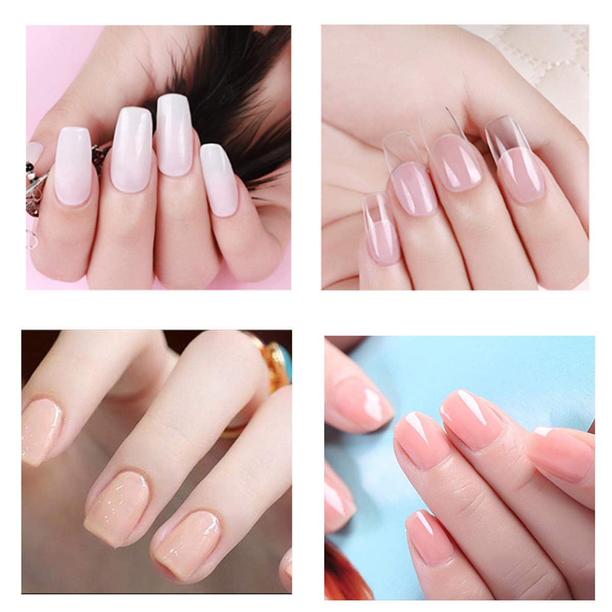 Poly Gel Nail Extension Kit with 3 Colors & UV LED Lamp - Professional Nail Builder for False Tips & Enhancements | Perfect for Salon, Home Manicures & DIY Nail Art