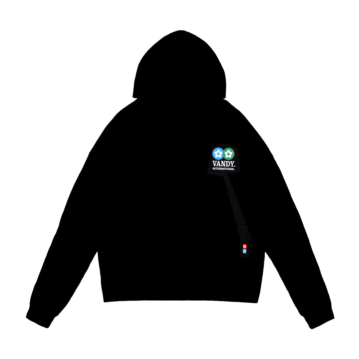 Classic Flower Hoodie for Women - Black Pullover Sweatshirt | Casual Streetwear, Loungewear & Winter Fashion