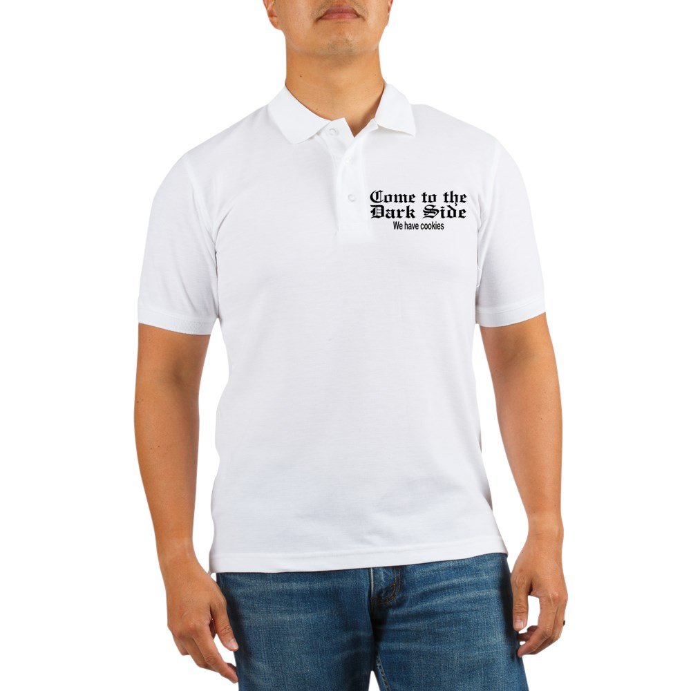 Royal Lion Golf Shirt - 'Come to The Dark Side We Have Cookies' Funny Golf Polo - Premium Moisture-Wicking Performance Shirt for Men | Perfect for Golf Outings, Casual Wear & Star Wars Fans
