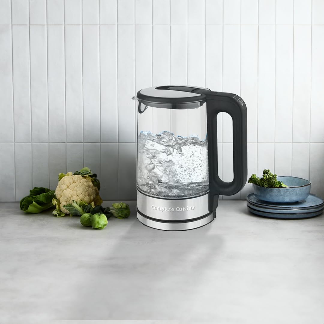 CC-EK-2000-TC 1.7L Electric Kettle with Temperature Control & Stainless Steel Heating Element - Perfect for Home, Office & Tea Lovers