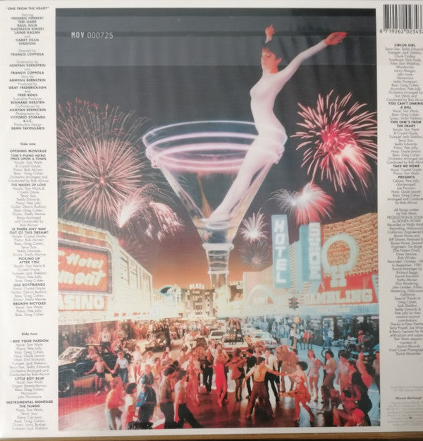 Tom Waits & Crystal Gayle - One From The Heart Original Motion Picture Soundtrack LP Album Limited Numbered Reissue Mint Condition - Perfect for Movie Lovers & Vinyl Collectors