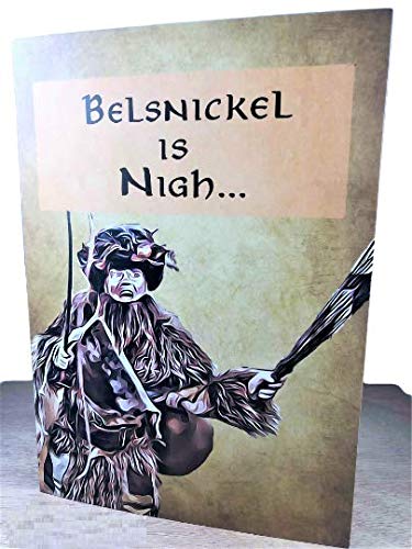The Office Christmas Cards - Belsnickel Holiday Greeting Cards with Sound Quotes - Perfect for Office Fans, Secret Santa & Holiday Gifts - Playable Dwight Audio Card for Christmas Parties & Festive Decor