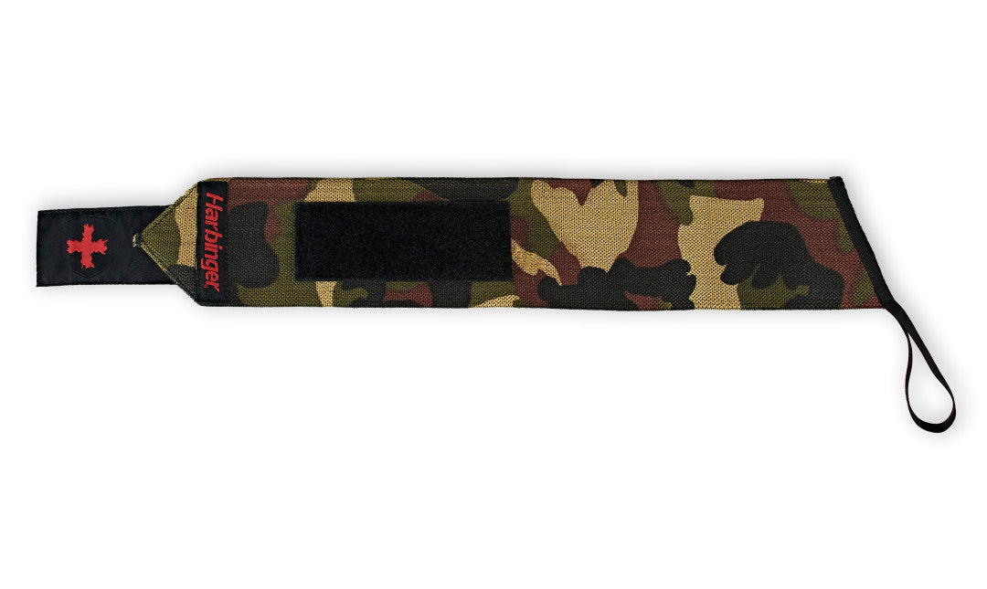 Harbinger Red Line Camo Wrist Wraps - Premium Weightlifting & CrossFit Support for Gym Training & Powerlifting