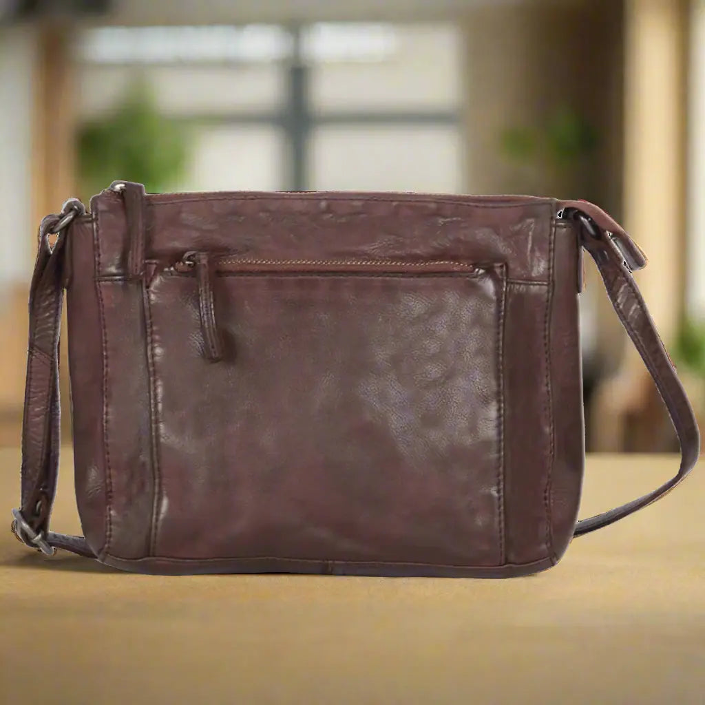 MET Crossbody Organizer Leather Bag for Women - Slim RFID Blocking Wallet Purse with Multiple Card Slots - Perfect for Travel, Shopping & Everyday Use