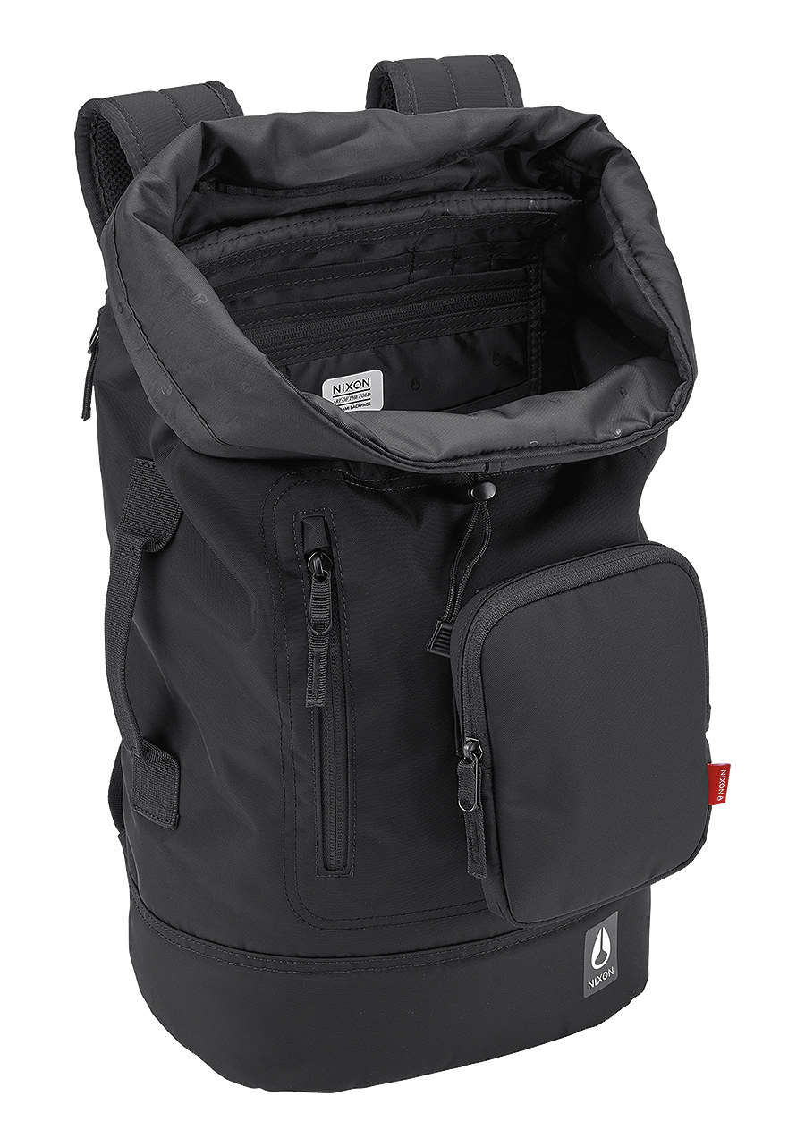 Origami Backpack - Lightweight Nylon Foldable Backpack for Travel, Hiking & Daily Use - All Black Water-Resistant Design