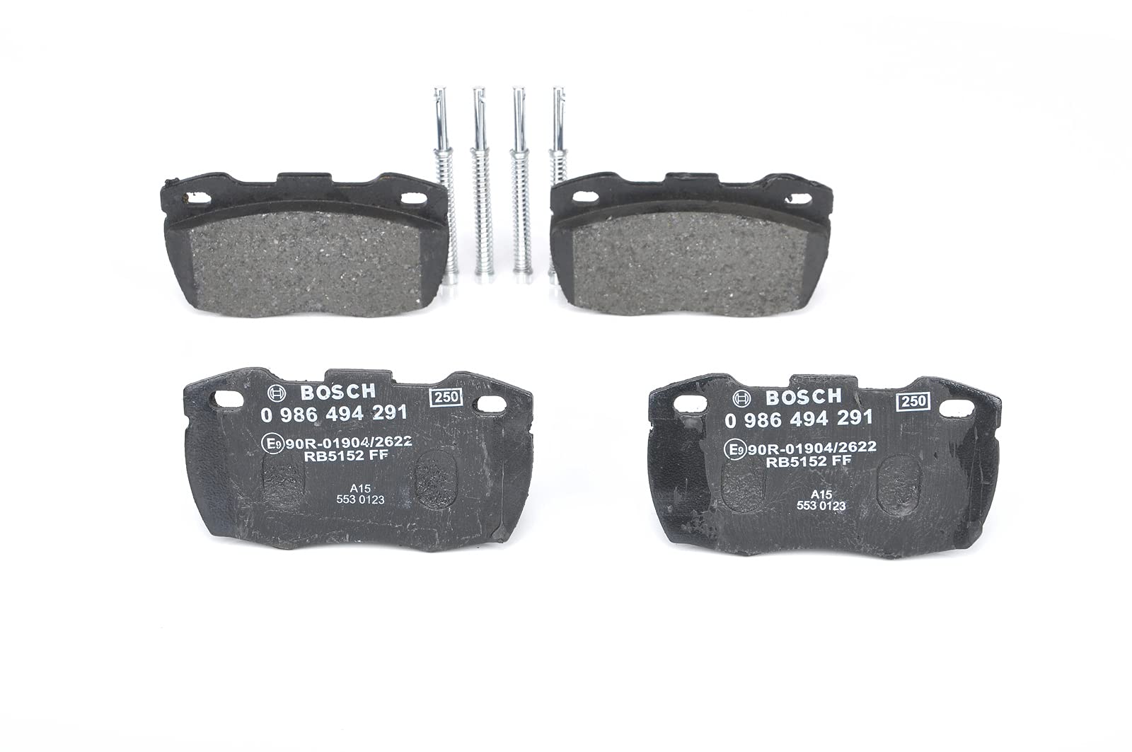 BOSCH BP1246-0986494291 Brake Pad Set - Premium Quality Front/Rear Brake Pads for Smooth & Safe Stopping | Perfect for Sedans, SUVs & Trucks | DIY Auto Repair & Maintenance
