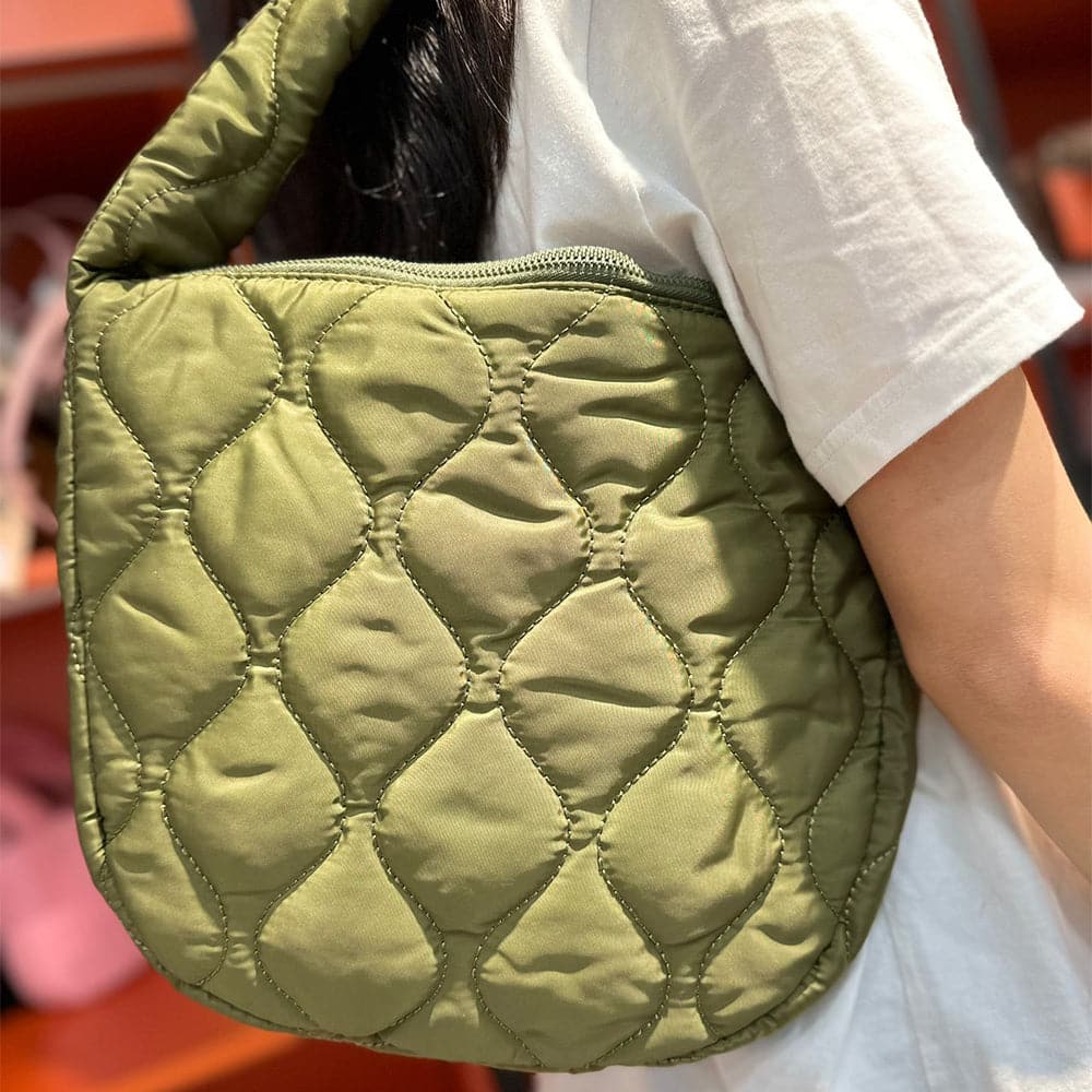 AG Collective Women's Lattice Pattern Shoulder Bag - Versatile Crossbody Purse for Work, Travel & Everyday Use | Stylish Handbag with Adjustable Strap