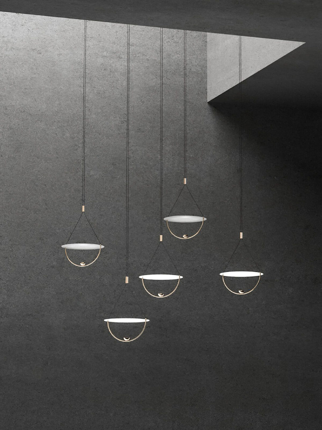 Aurelia Disc Pendant Lamp - Modern Scandinavian Hanging Light Fixture for Dining Room, Kitchen Island & Bedroom Lighting