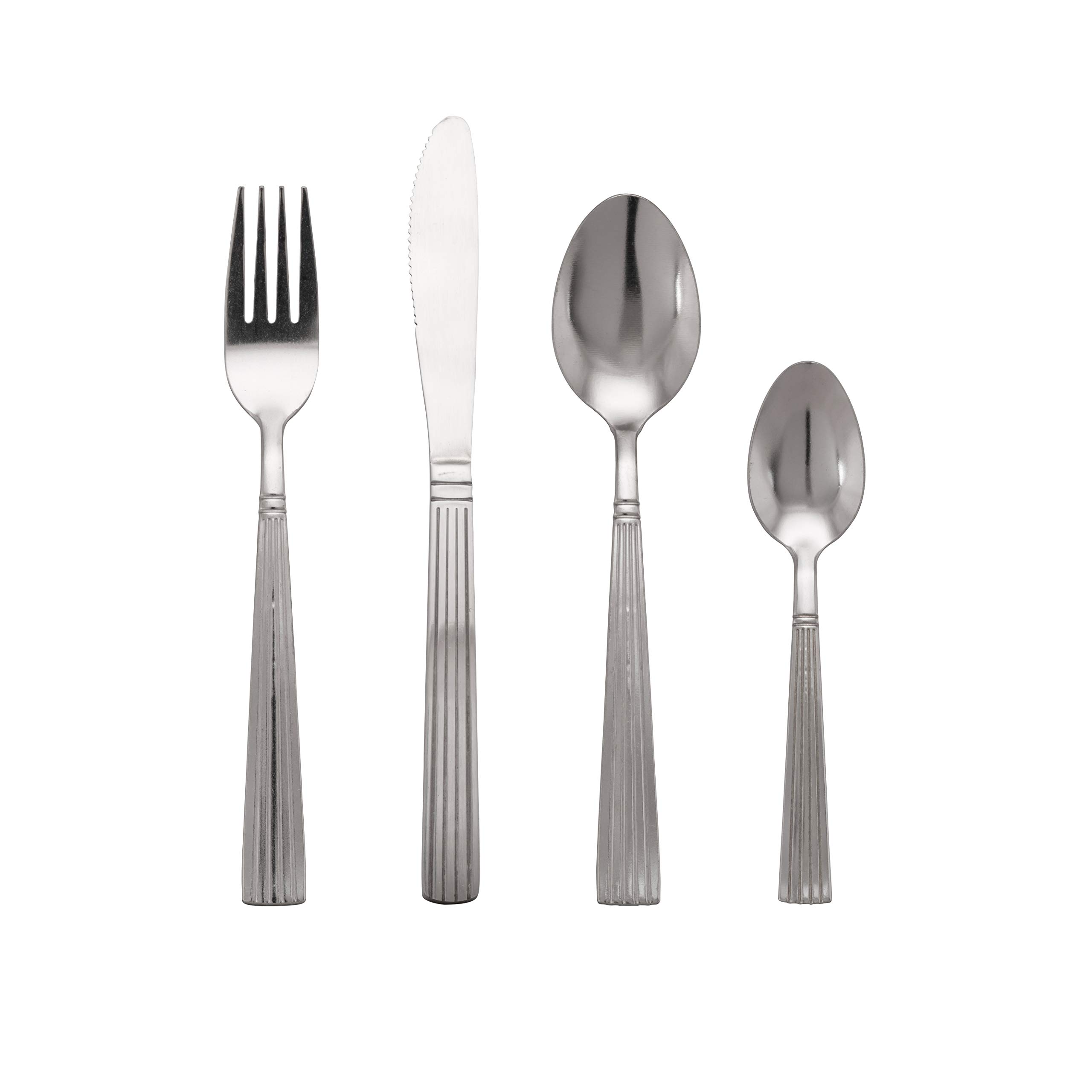 10-Piece Nova White Round Dinnerware Set by Strawberry Street - Service for 6, Elegant Tableware for Everyday Dining & Entertaining