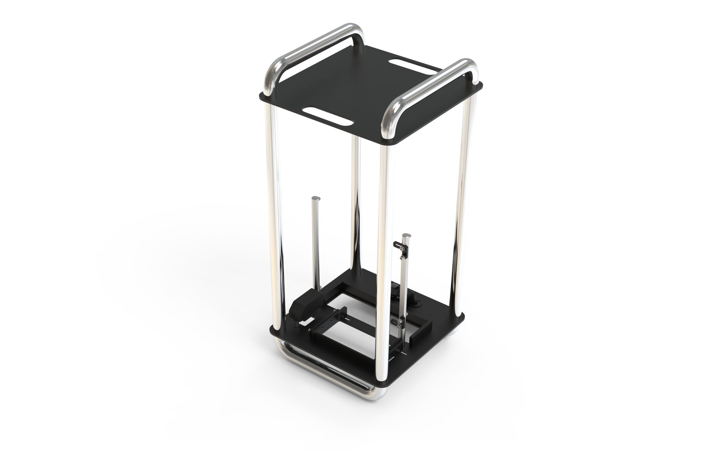 Streacom DA6 XL Open Frame ITX PC Case - Chrome & Black - Compact Gaming & Workstation Builds for Enthusiasts