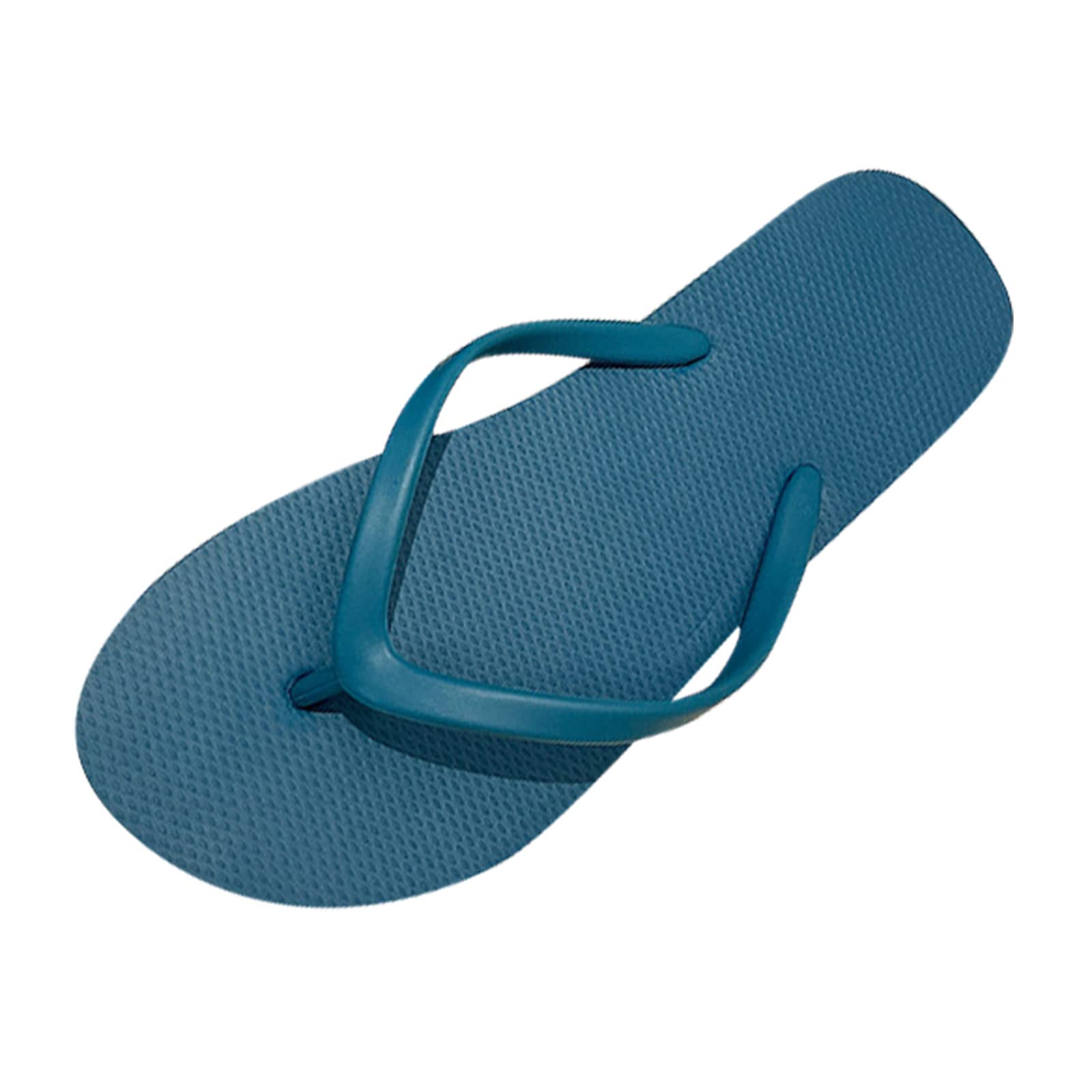 Women's Bohemian Beach Flip Flops - Casual Fashion Slippers & Flat Thong Sandals for Summer | Navy Blue Dress Sandals for Pool, Vacation, and Outdoor Wear