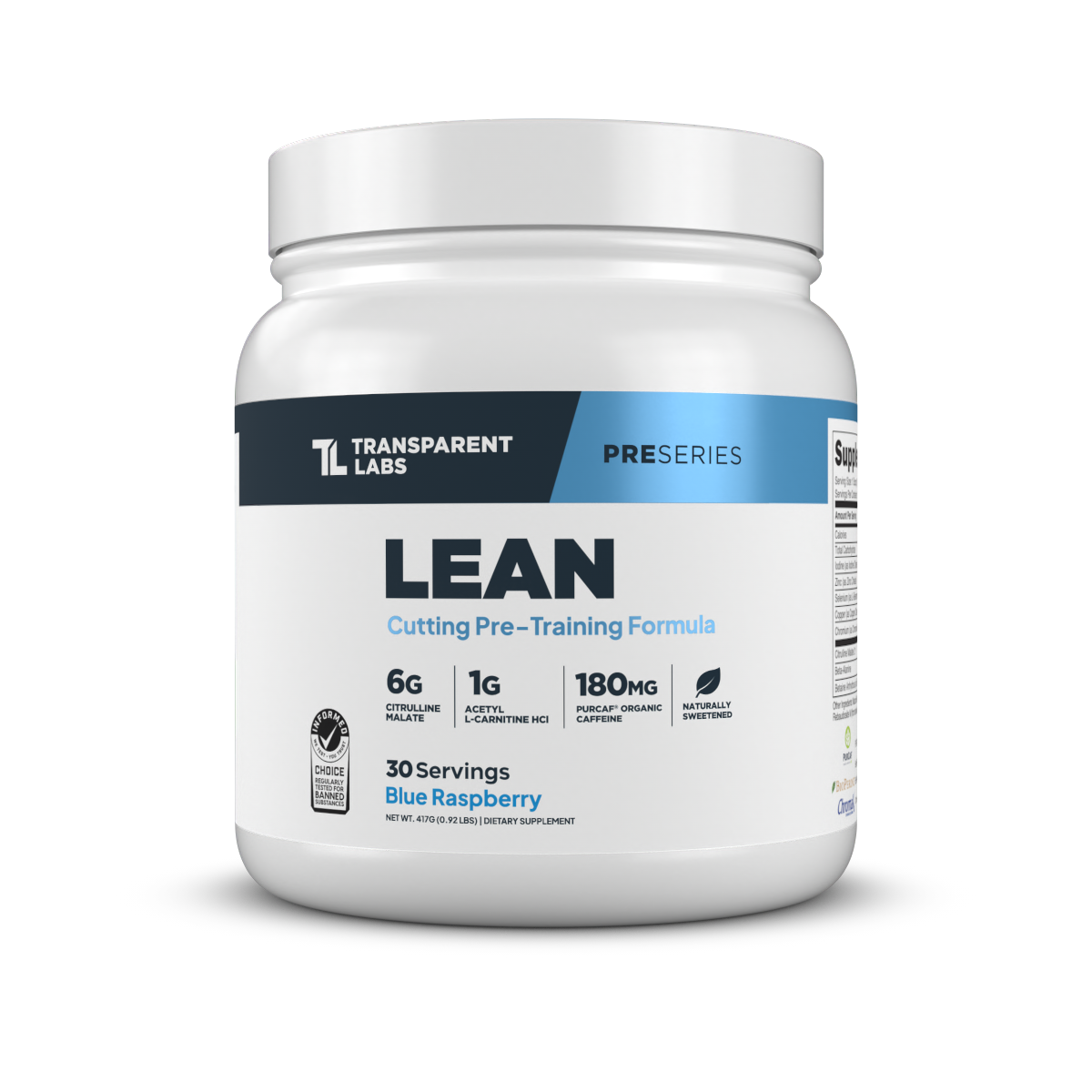 Lean Pre Workout Powder - Premium Energy & Focus Booster for Gym, Running & Fitness | Vegan, Sugar-Free & Keto Friendly