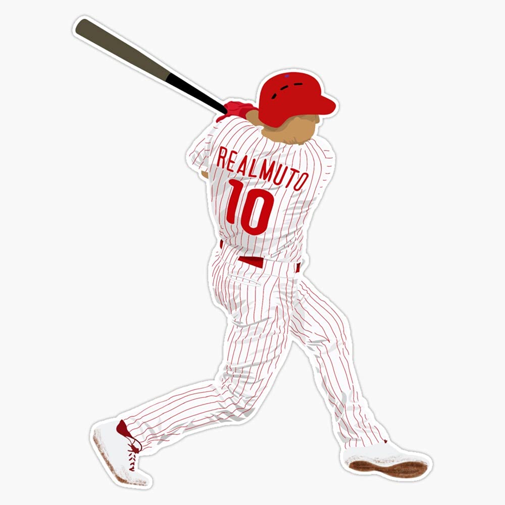 J.T. Realmuto Vinyl Decal Sticker - Waterproof Car Bumper Sticker 5 Inch - Perfect for Cars, Laptops, Windows & Sports Gear Decoration
