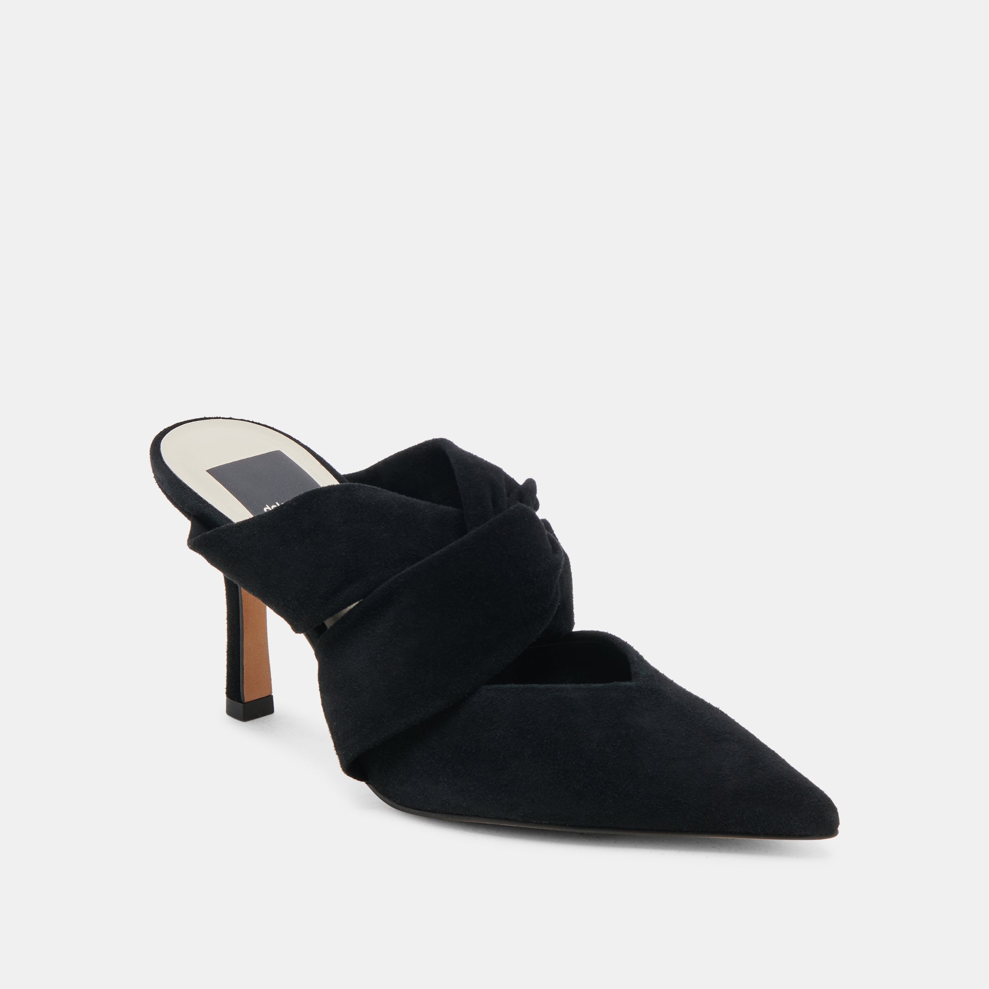 KELSY Women's Onyx Suede High Heels - Elegant Pointed Toe Pumps for Office, Party & Evening Wear - Comfortable Dress Shoes for Women
