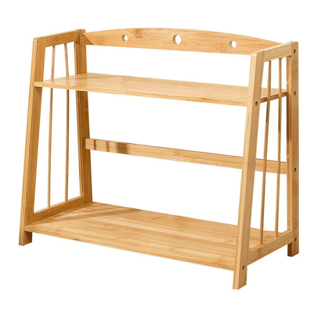 TBUDAR Bamboo Bookshelf - 42cm Simple Trapezoidal Desktop Bookcase Organizer for Office, Study & Home | Space-Saving Bookshelf for Learning, Work & Display | Natural Bamboo Storage Solution