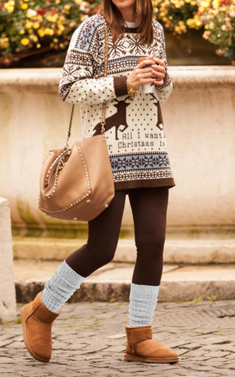 Warm Wool Knee High Socks for Women - Winter Boot Socks for Cold Weather