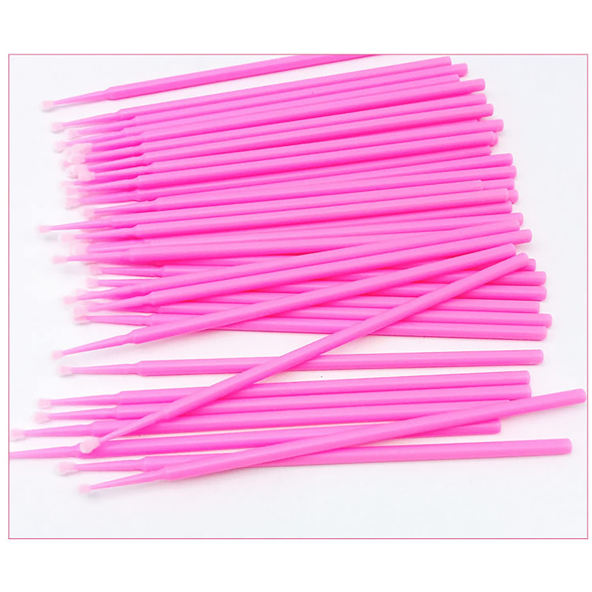 100Pcs Disposable Eyelash Applicator Brushes - Microfiber Lash Extension Tools for Professional Mascara Application & False Eyelash Glue - Perfect for Salon, Home Use & Makeup Artists