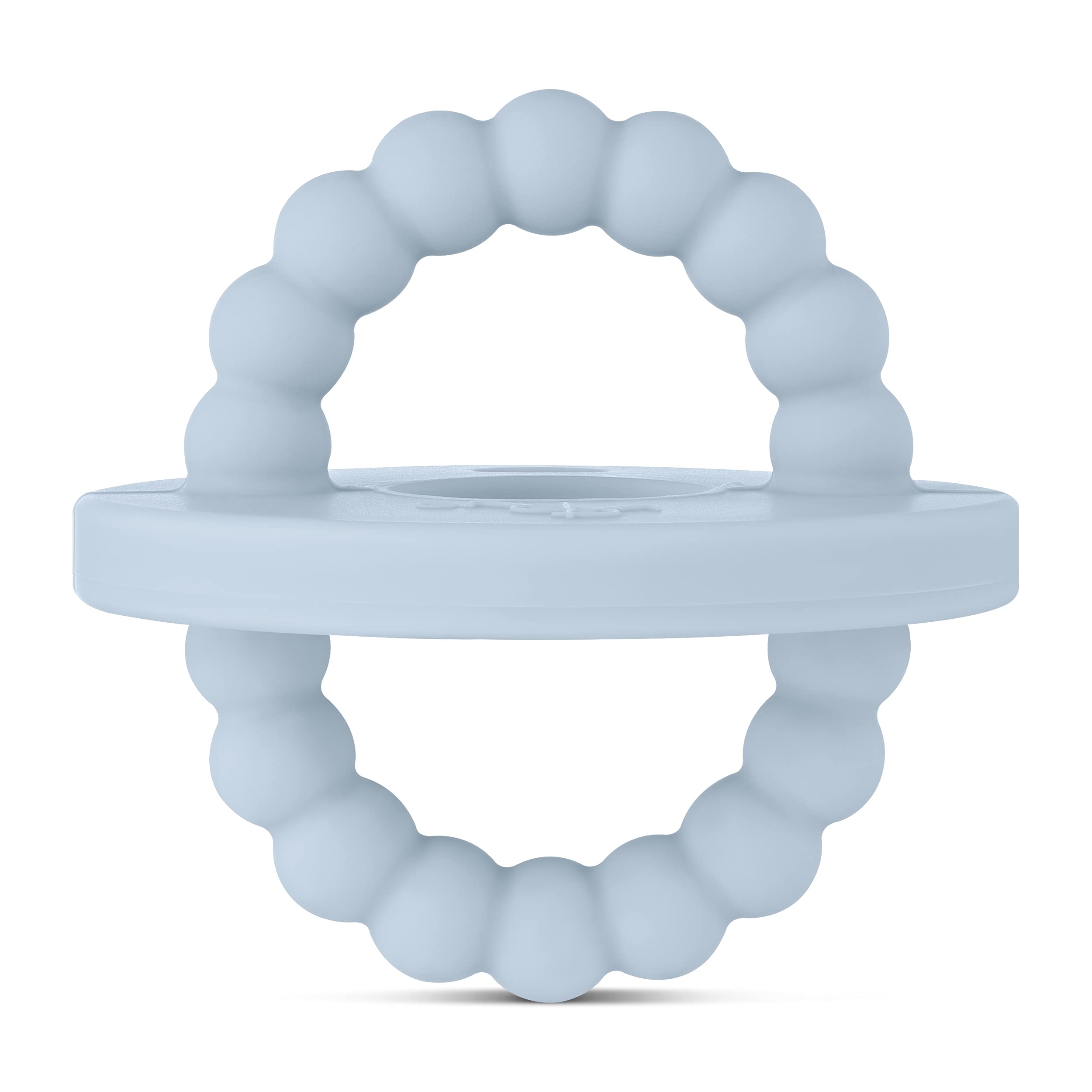 Ryan and Rose Cutie Bit Teether - Soothing Baby Teething Toy for Infants & Toddlers (Blue) | Perfect for On-the-Go Relief & Gentle Gum Massage