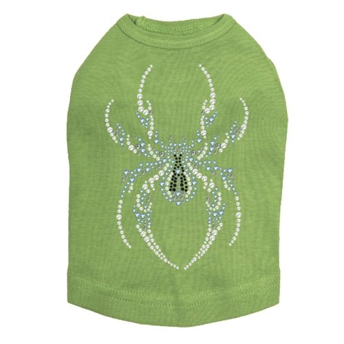 Sparkling Blue Spider Rhinestone Tank Top for Women - Multiple Colors Available - Perfect for Parties, Nightlife & Festivals